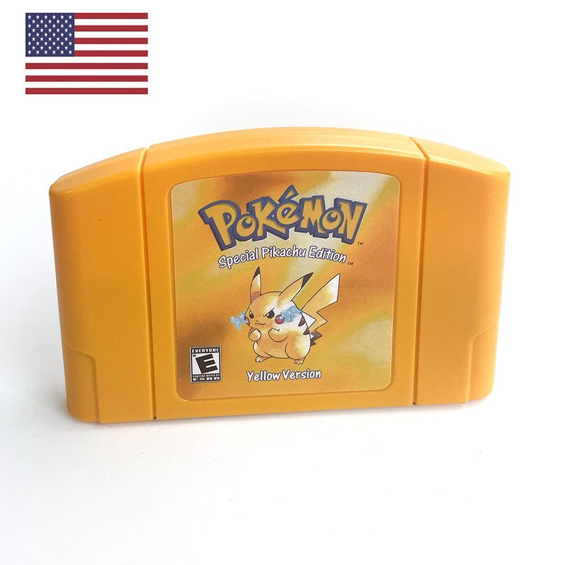 Retro Gaming Setup - USA NTSC versie Engelse Pokémon Geel