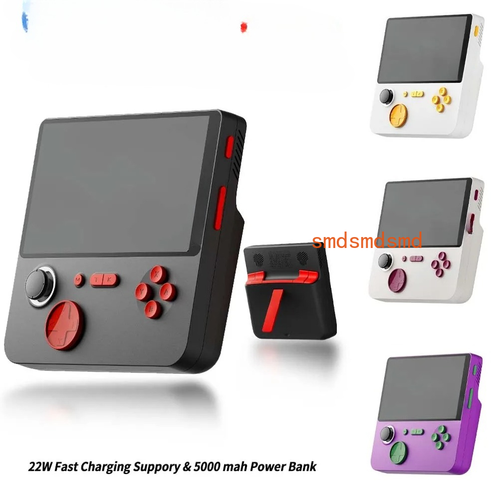 Retro Gaming Arcade Console - E5 Handheld Videogameconsole 6000mAh Powerbank 5-inch