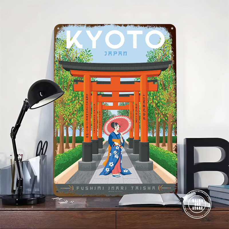 Kyoto Japan Reisposter Aangepa - Retro Gaming Kyoto recensie en prijs