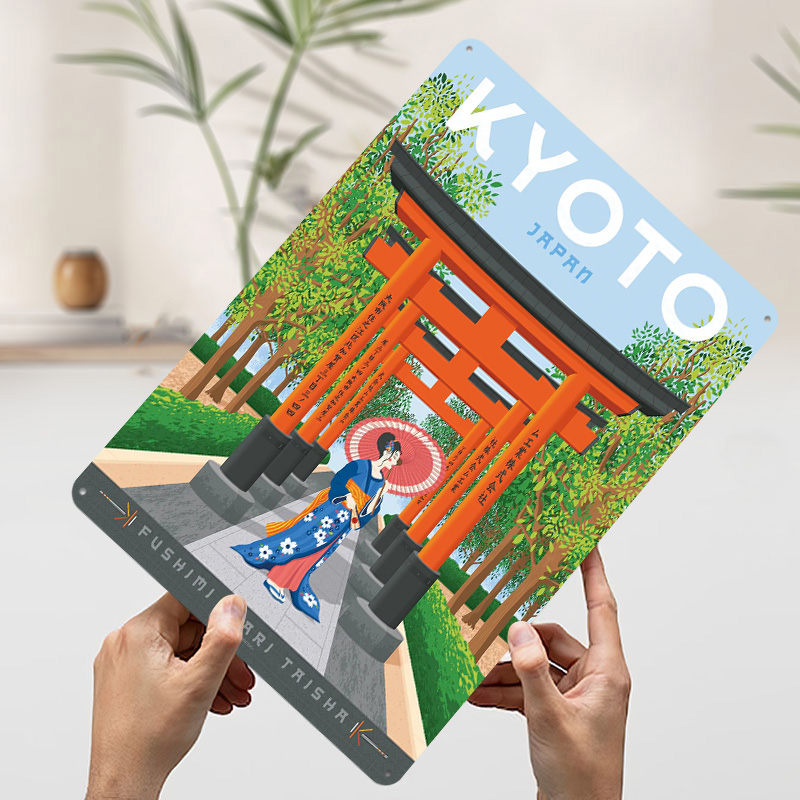 Kyoto Japan Reisposter Aangepa - Retro Gaming Kyoto recensie en prijs