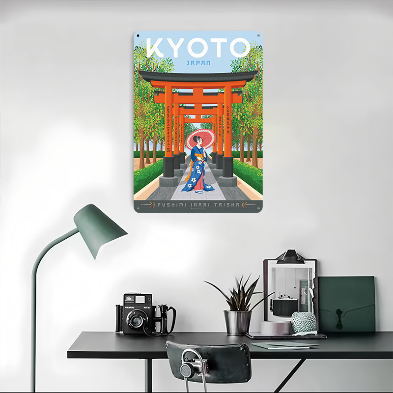 Kyoto Japan Reisposter Aangepa - Retro Gaming Kyoto recensie en prijs