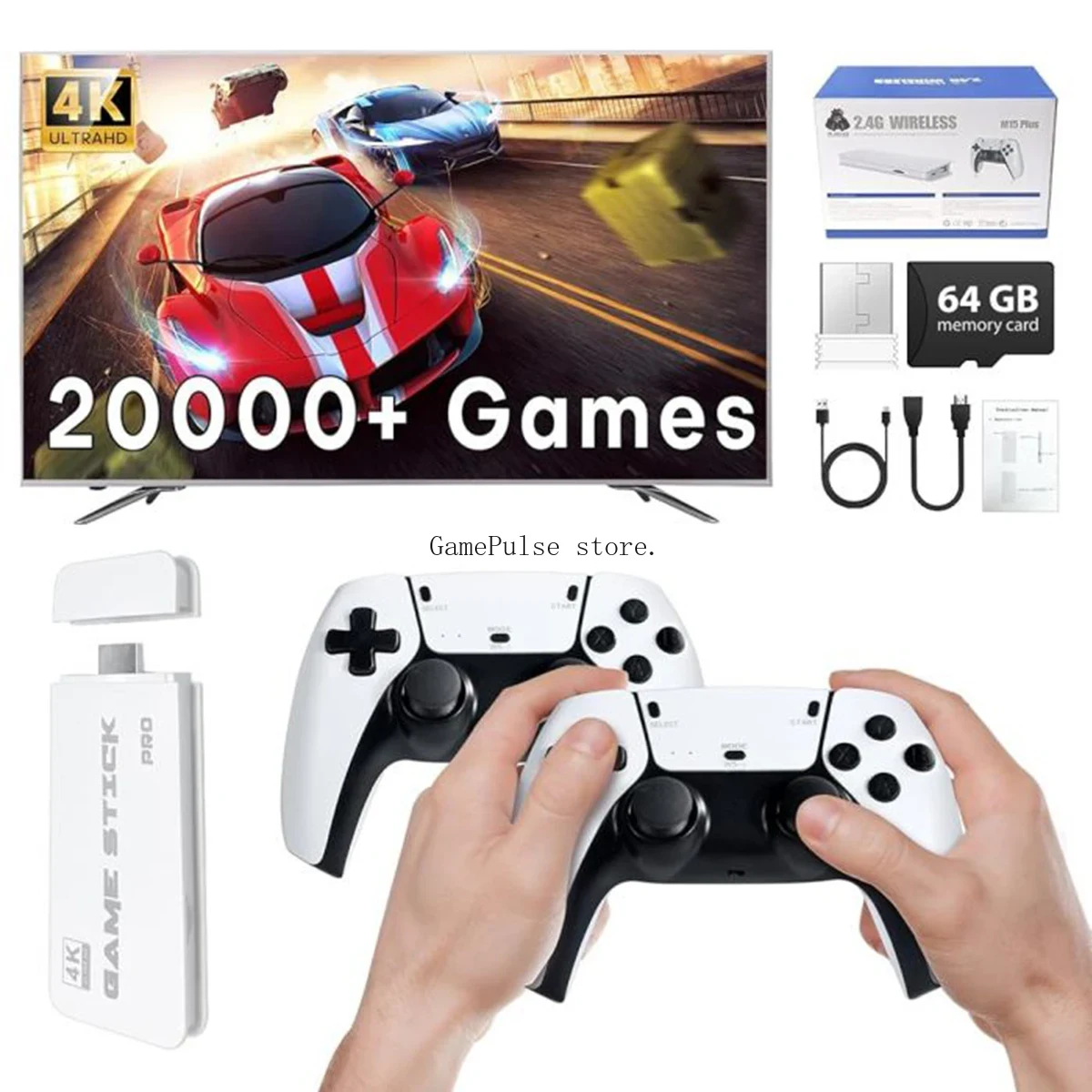 GamePulse2026 20000+ Retro Gam - Retro Gaming Hdmi Stick recensie en prijs