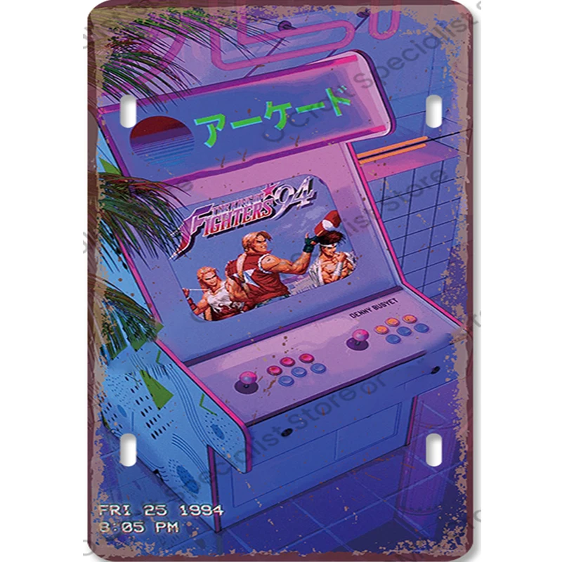 Vintage Gaming Metalen Bord Re - Retro Gaming Arcade Console recensie en prijs