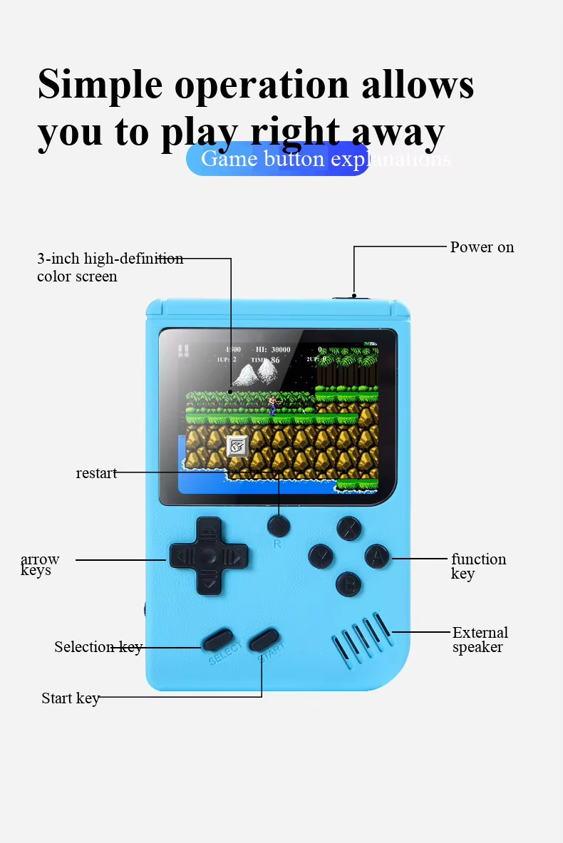 400-in-1 MINI Games Handheld G - Retro Gaming Emulator recensie en prijs