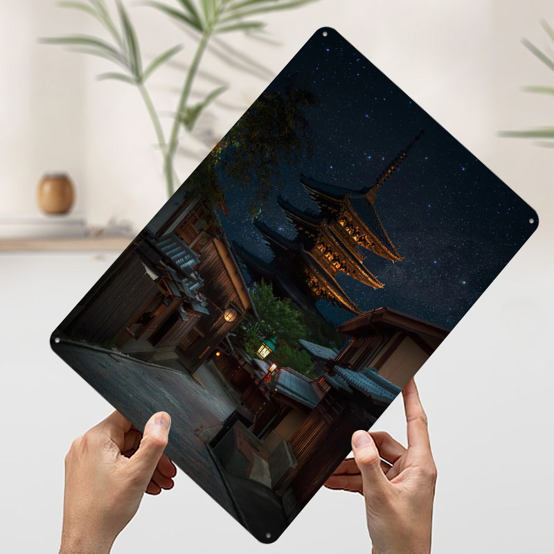 Kyoto Night Tinplate Poster Aa - Retro Gaming Kyoto recensie en prijs