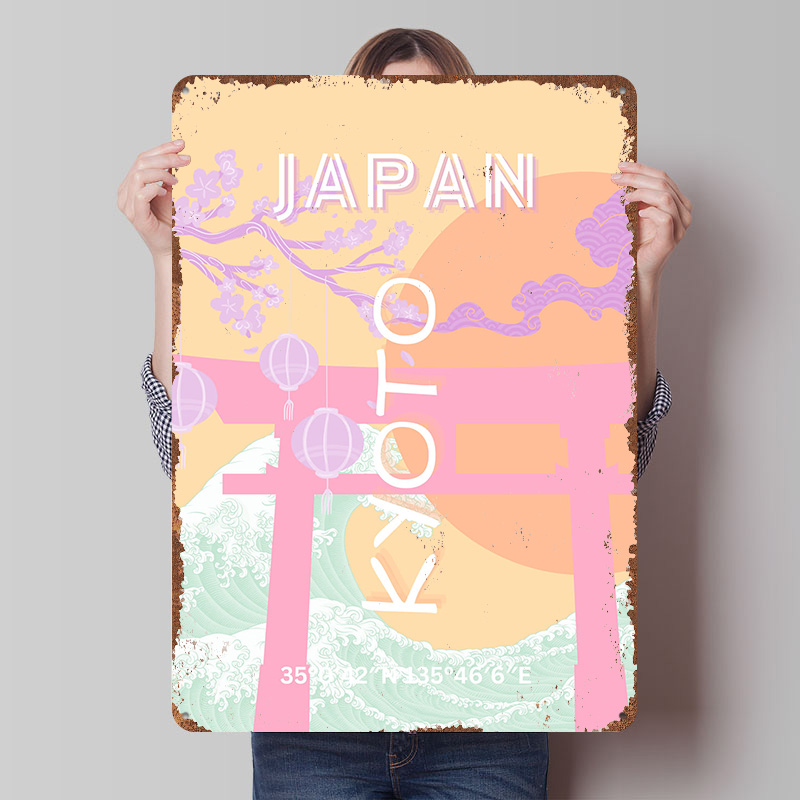 Kyoto Japan Travel Art Metal P - Retro Gaming Kyoto recensie en prijs