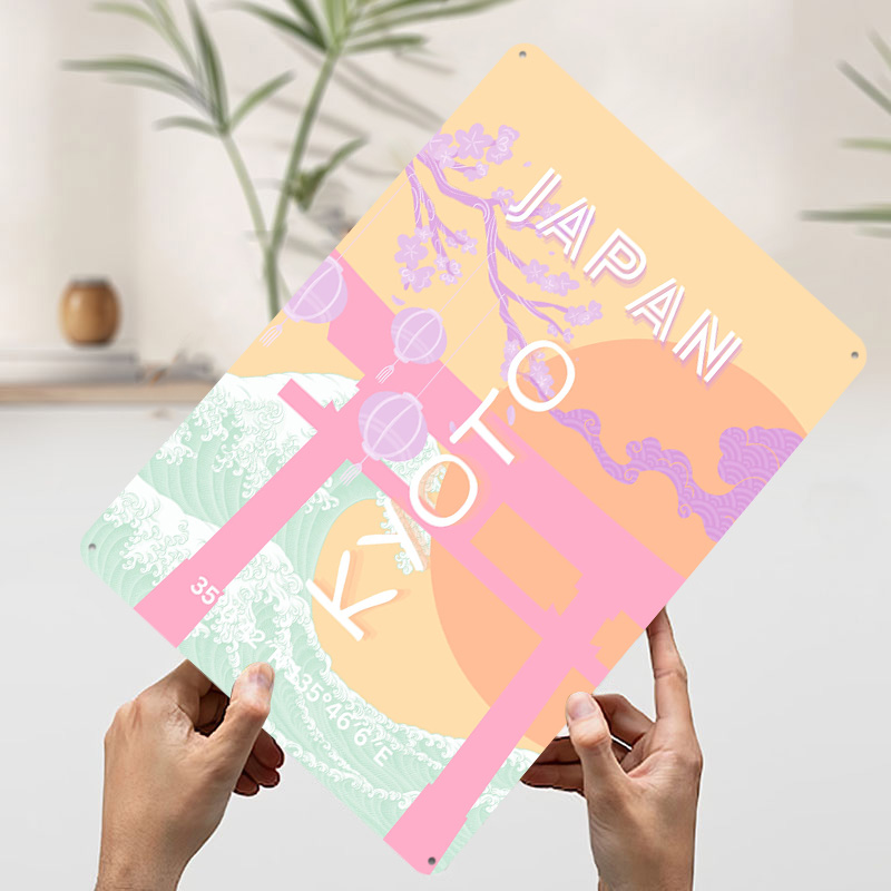 Kyoto Japan Travel Art Metal P - Retro Gaming Kyoto recensie en prijs