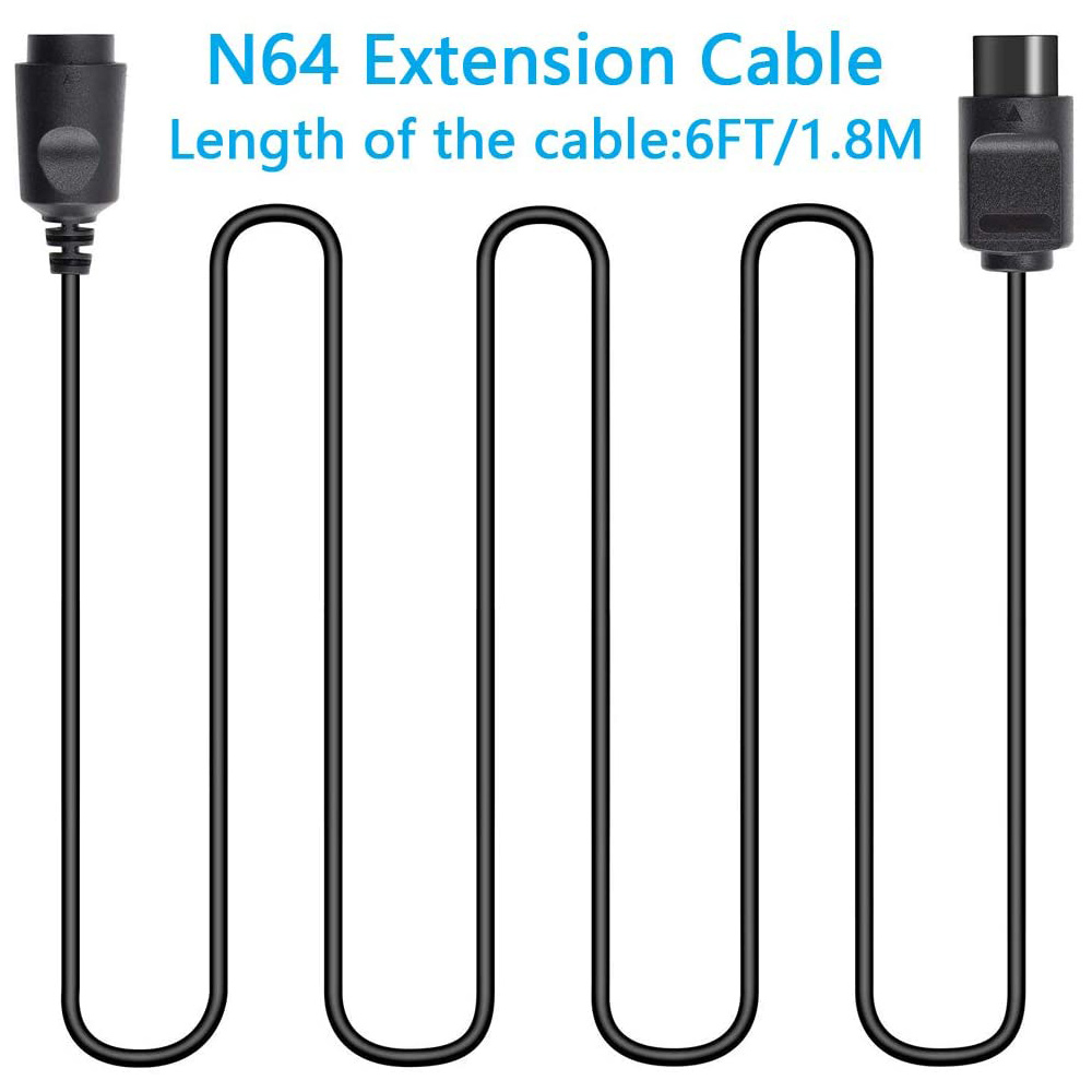 4-pack 6Ft N64 controller verl - Controller Extension Cord recensie en prijs