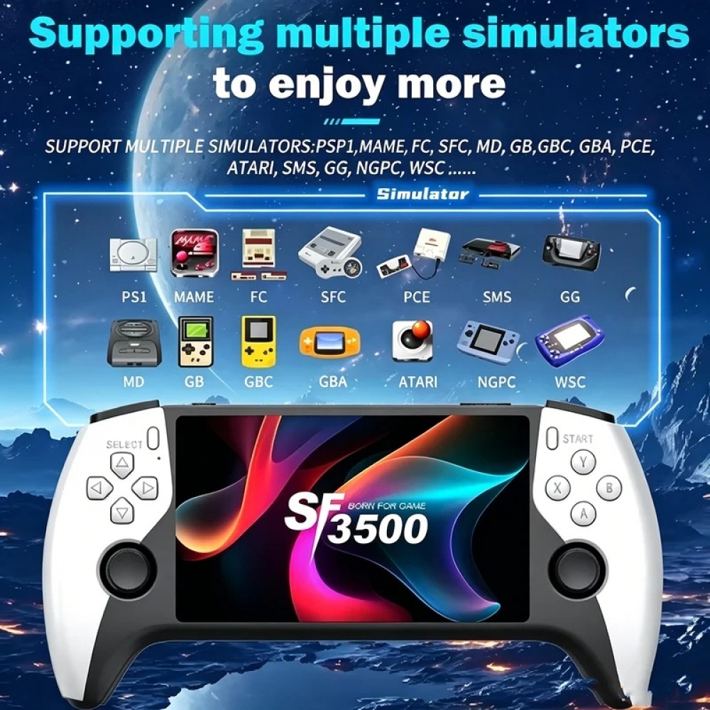 SF3500 5 inch Handheld Game Co - Retro Gaming Emulator recensie en prijs